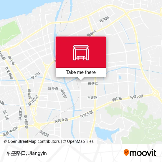 东盛路口 map