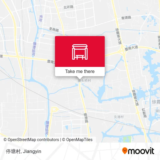 停塘村 map