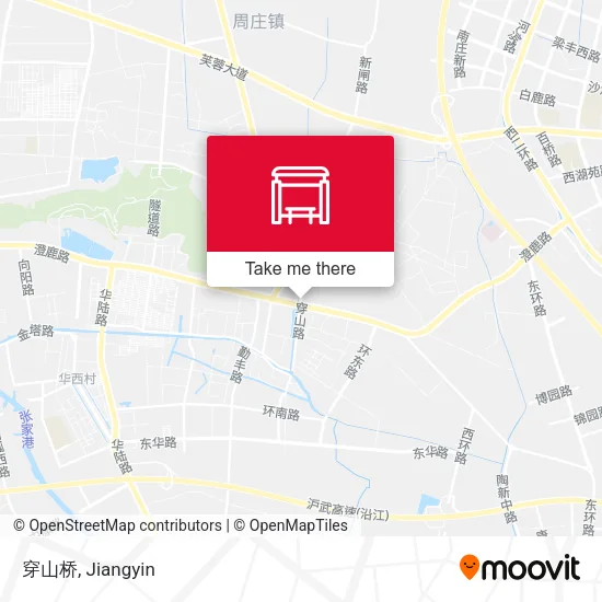 穿山桥 map