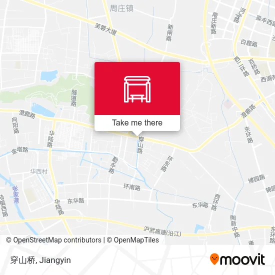 穿山桥 map