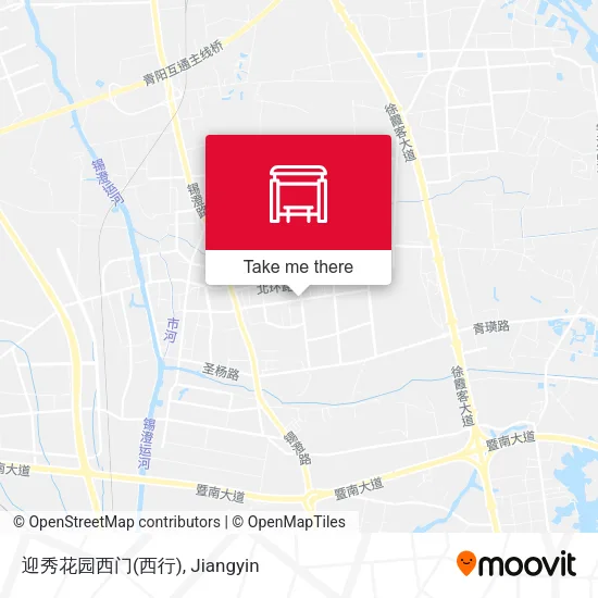 迎秀花园西门(西行) map