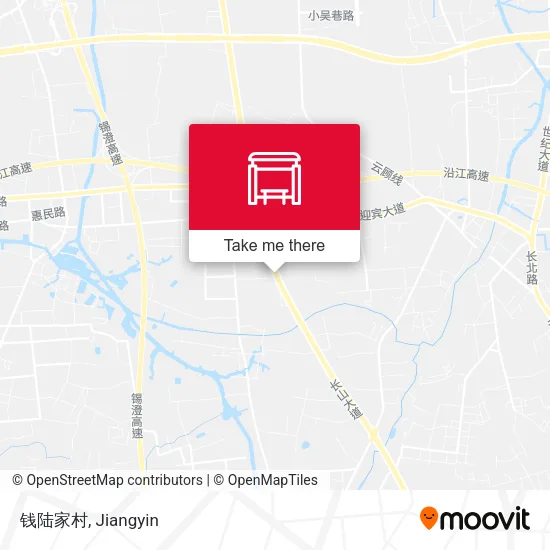 钱陆家村 map
