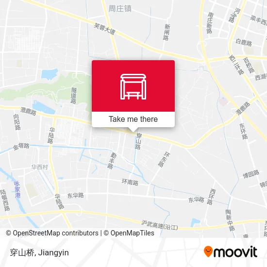 穿山桥 map