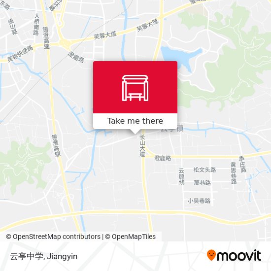 云亭中学 map