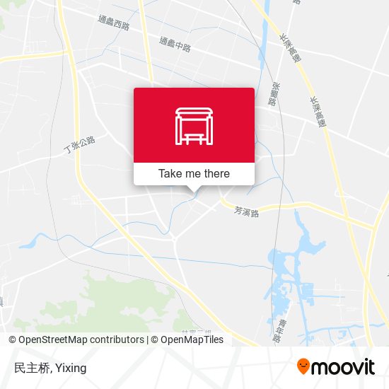 民主桥 map