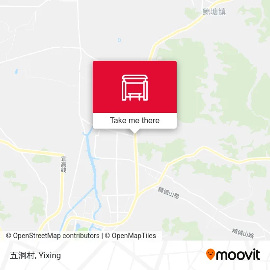 五洞村 map