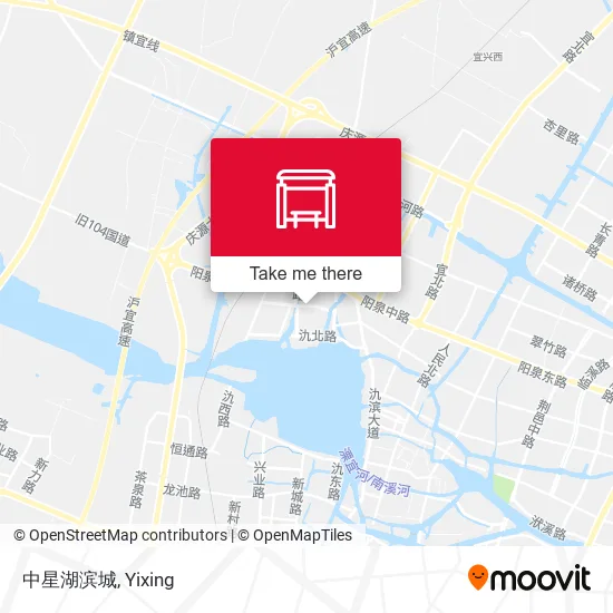 中星湖滨城 map