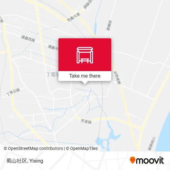 蜀山社区 map