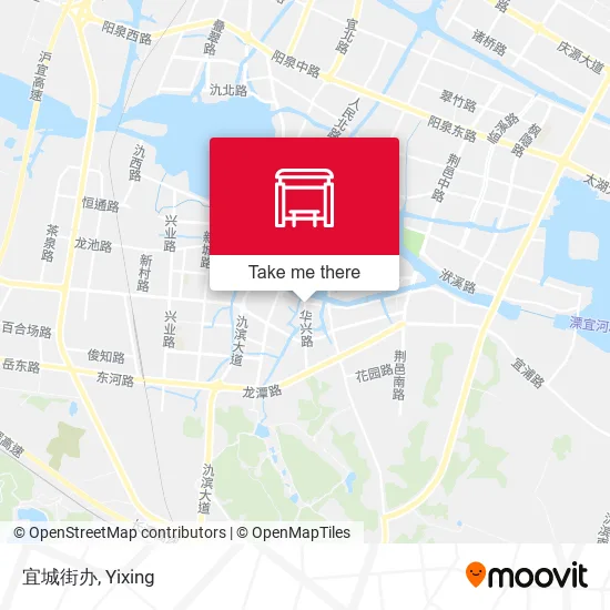 宜城街办 map