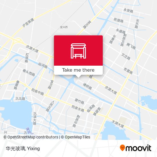 华光玻璃 map
