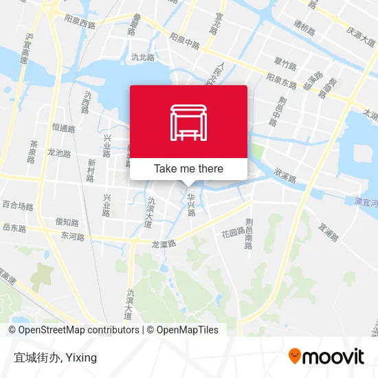 宜城街办 map