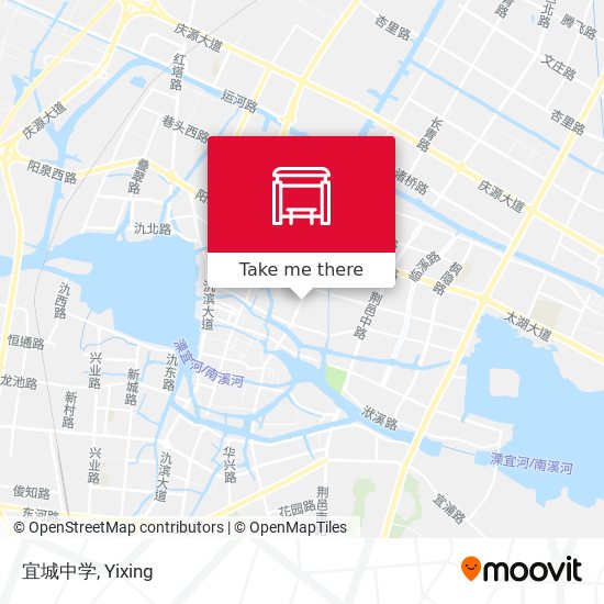 宜城中学 map