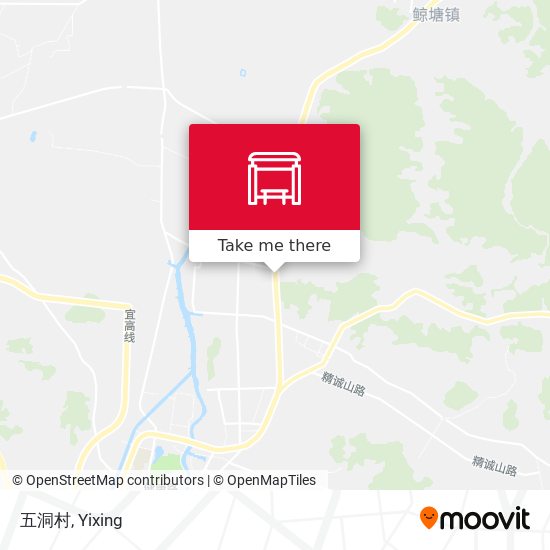 五洞村 map