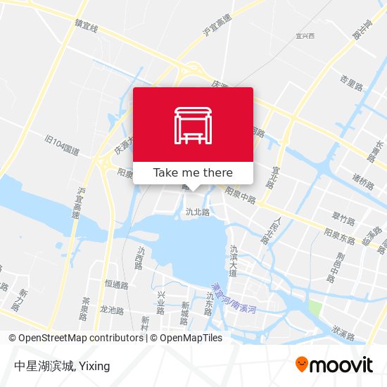 中星湖滨城 map