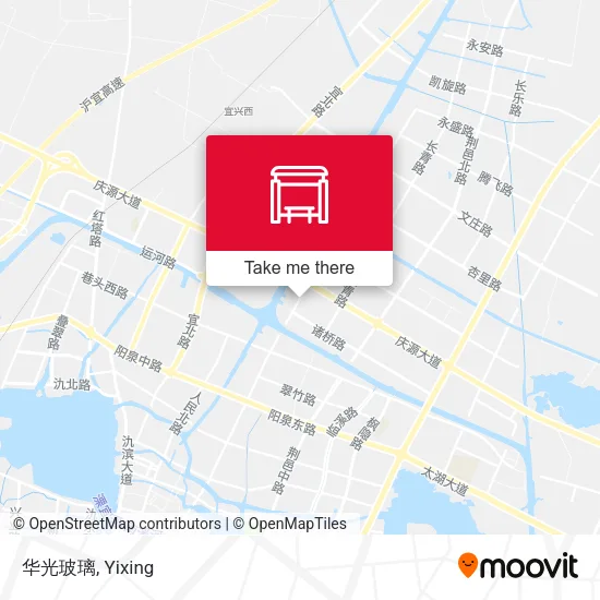 华光玻璃 map