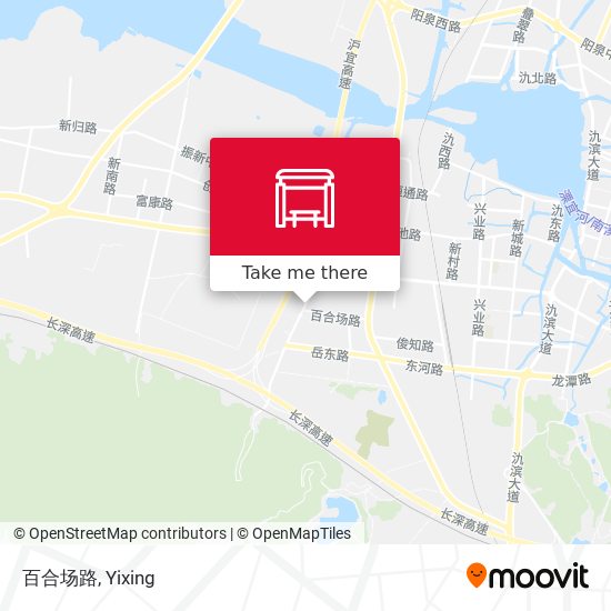 百合场路 map