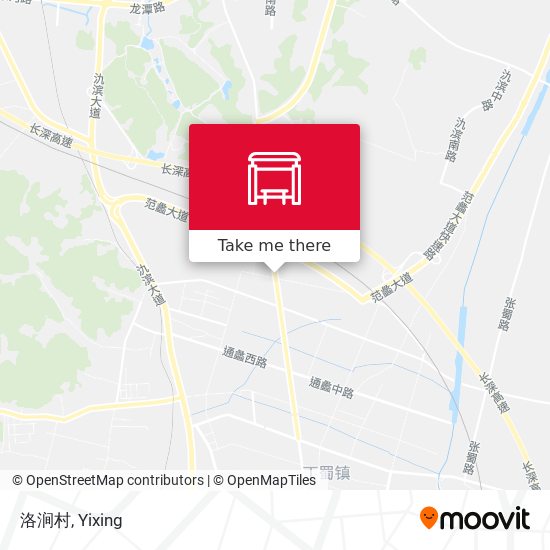 洛涧村 map