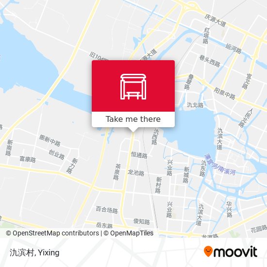 氿滨村 map