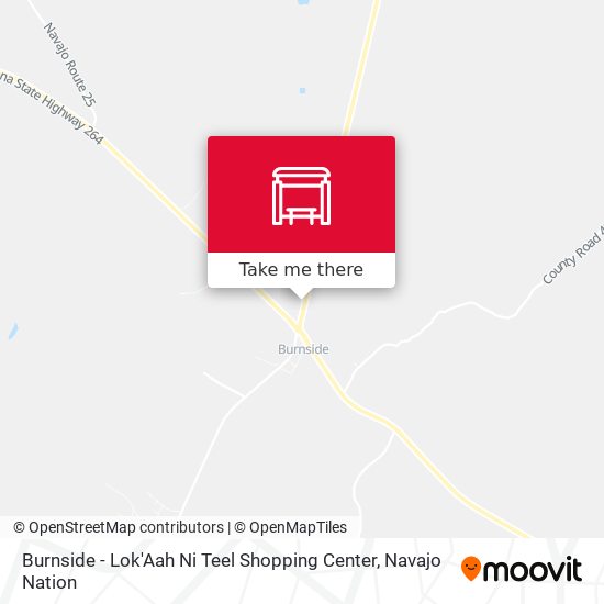 Burnside - Lok'Aah Ni Teel Shopping Center map