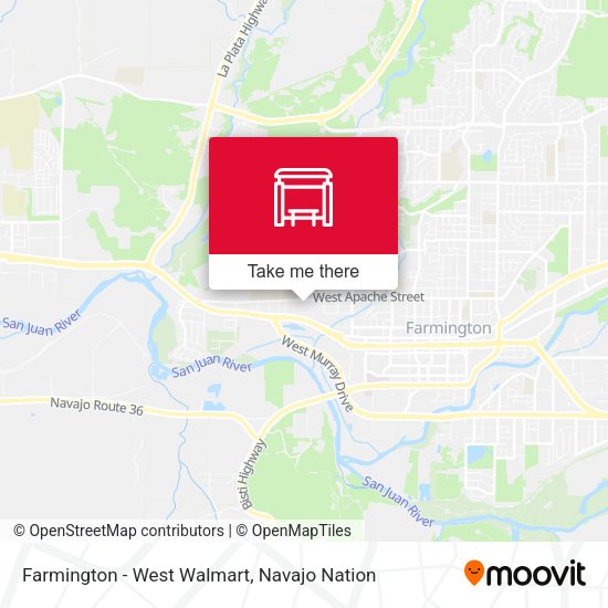 Farmington - West Walmart map