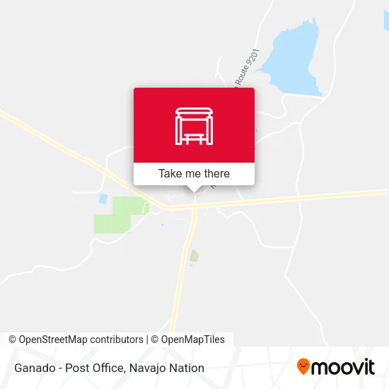 Ganado - Post Office map