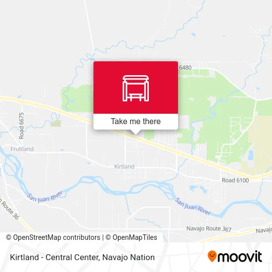 Kirtland - Central Center map