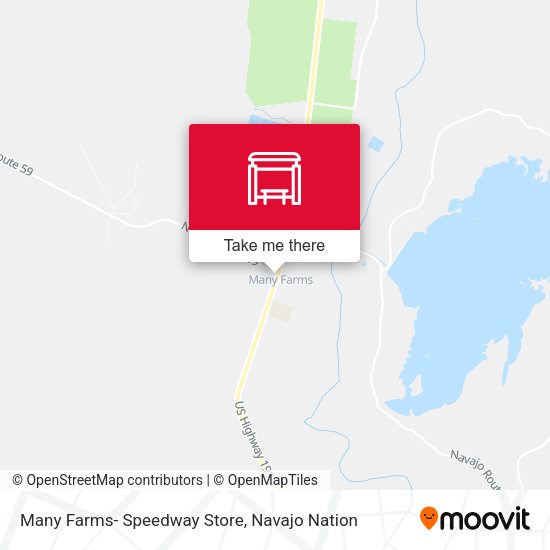 Mapa de Many Farms- Speedway Store