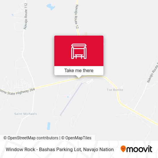 Window Rock - Bashas Parking Lot map
