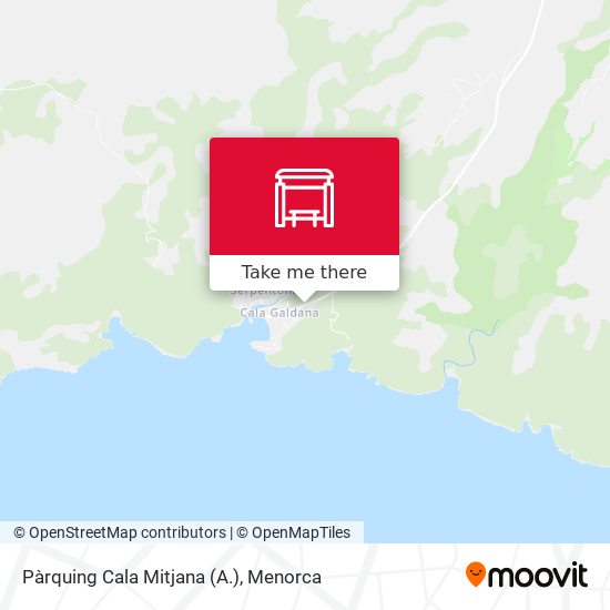 Pàrquing Cala Mitjana (A.) map