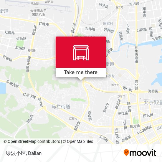 绿波小区 map