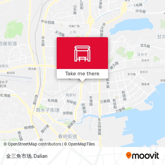 金三角市场 map
