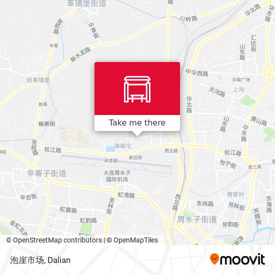 泡崖市场 map