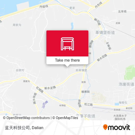 蓝天科技公司 map