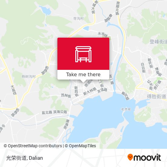光荣街道 map