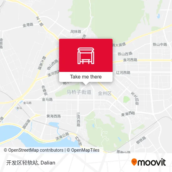 开发区轻轨站 map