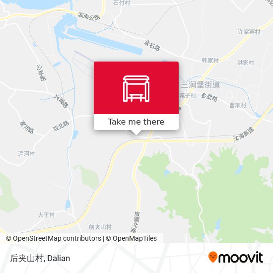 后夹山村 map