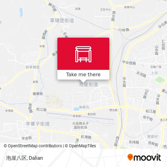 泡崖八区 map