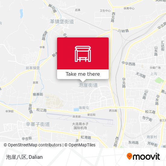 泡崖八区 map