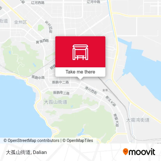 大孤山街道 map