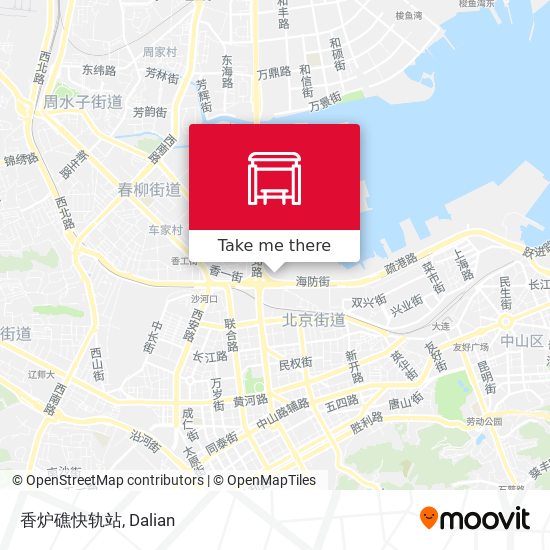 香炉礁快轨站 map