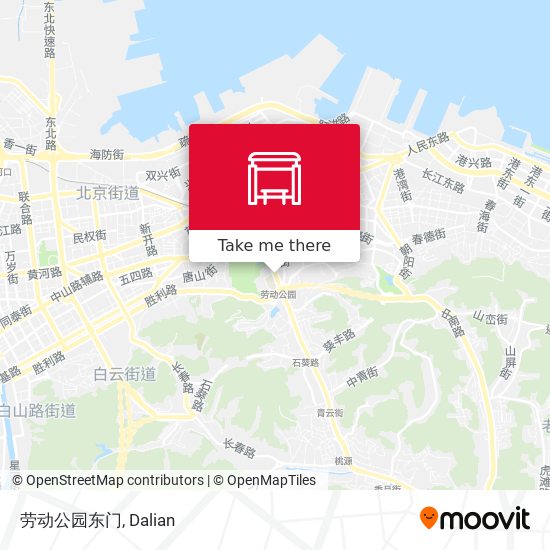 劳动公园东门 map