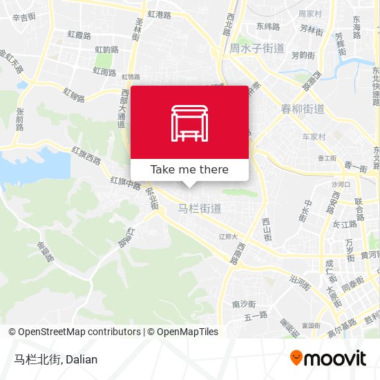 马栏北街 map