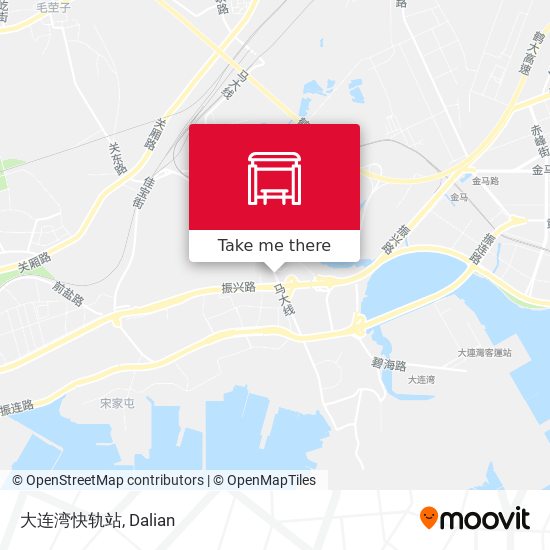 大连湾快轨站 map