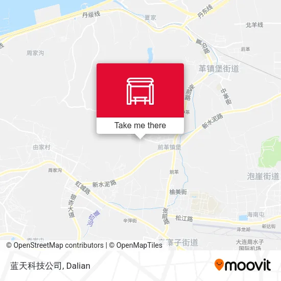 蓝天科技公司 map