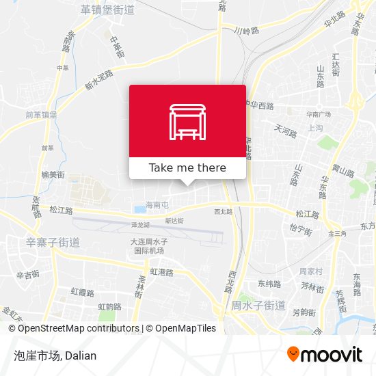 泡崖市场 map