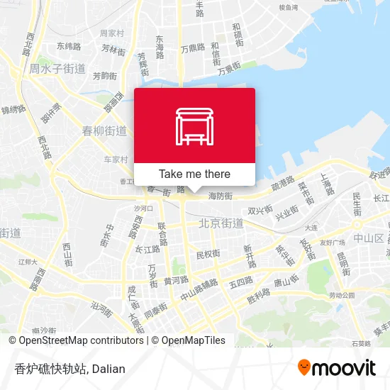香炉礁快轨站 map