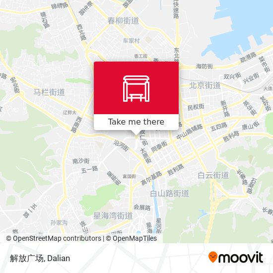 解放广场 map