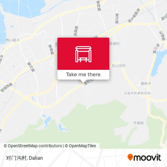 对门沟村 map
