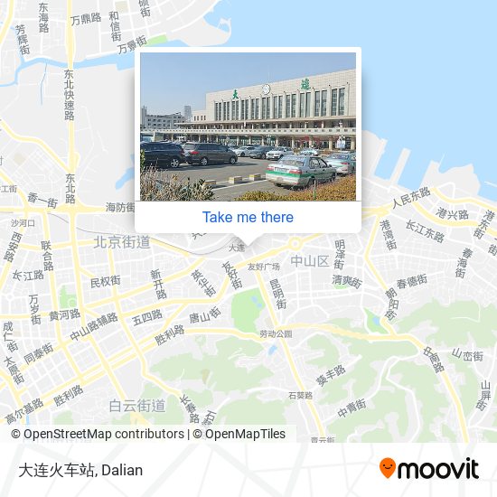 大连火车站 map