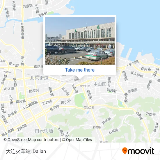 大连火车站 map